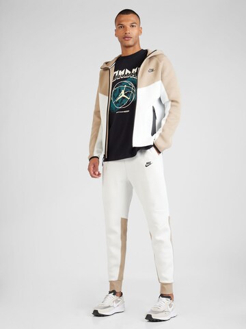 Veste de survêtement 'TCH FLC' Nike Sportswear en blanc