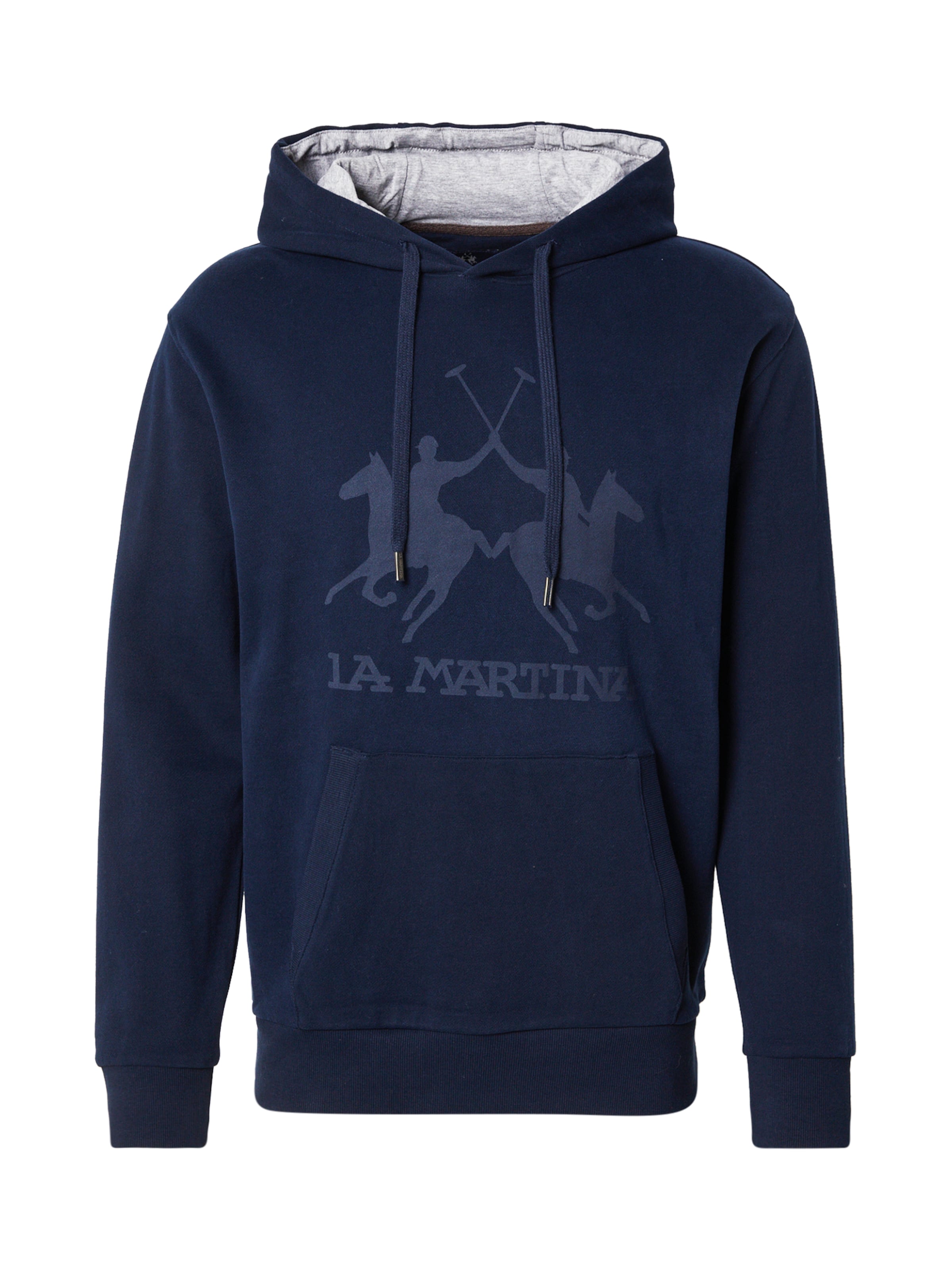 La Martina - Sudadera en azul: frente