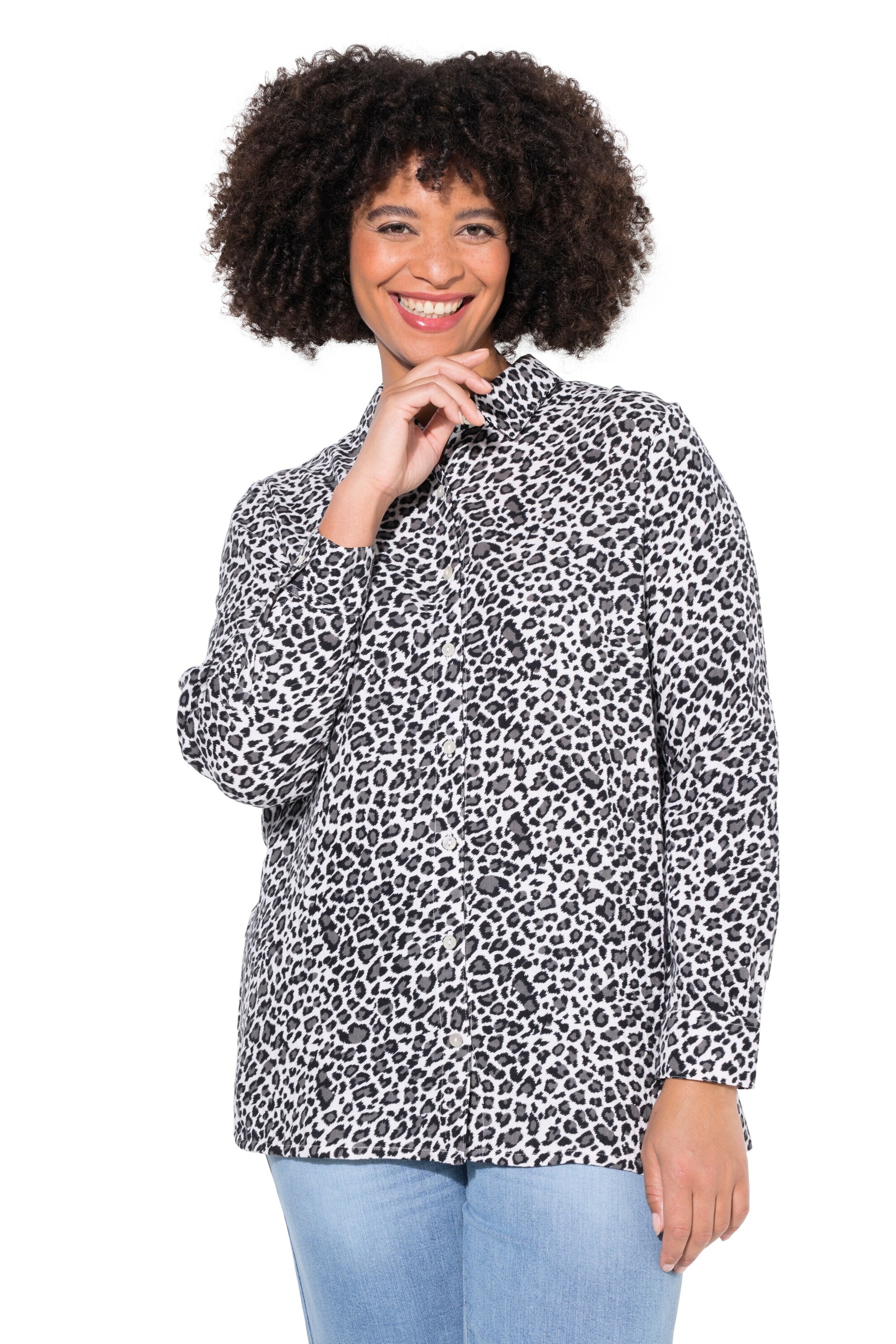 Angel of Style Bluse in Schwarz: Vorderseite