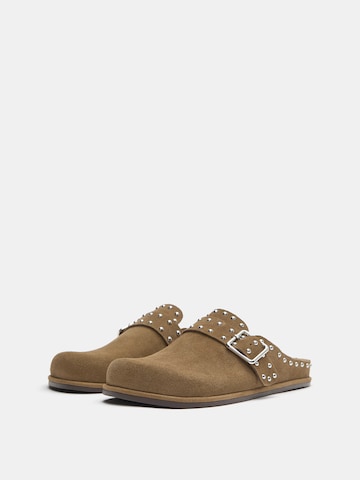 Pull&Bear Mule in Beige
