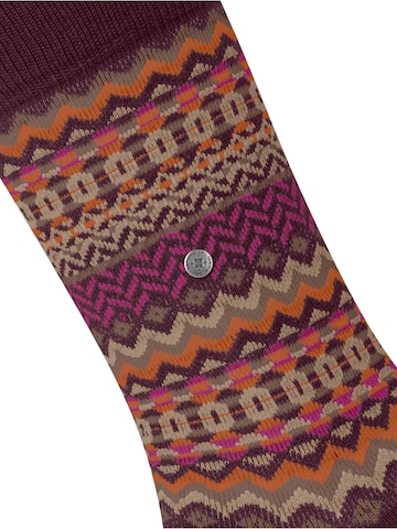 BURLINGTON Socks 'Fair Isle' in Red
