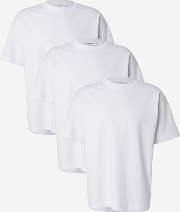 JACK & JONES T-Shirt 'JJEBARRON' in Weiß: Vorderseite