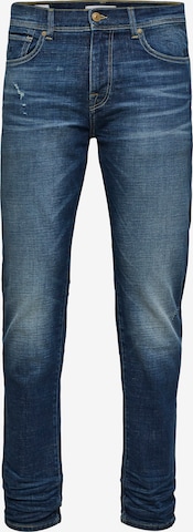 SELECTED HOMME Slimfit Jeans 'Leon' in Blauw: voorkant