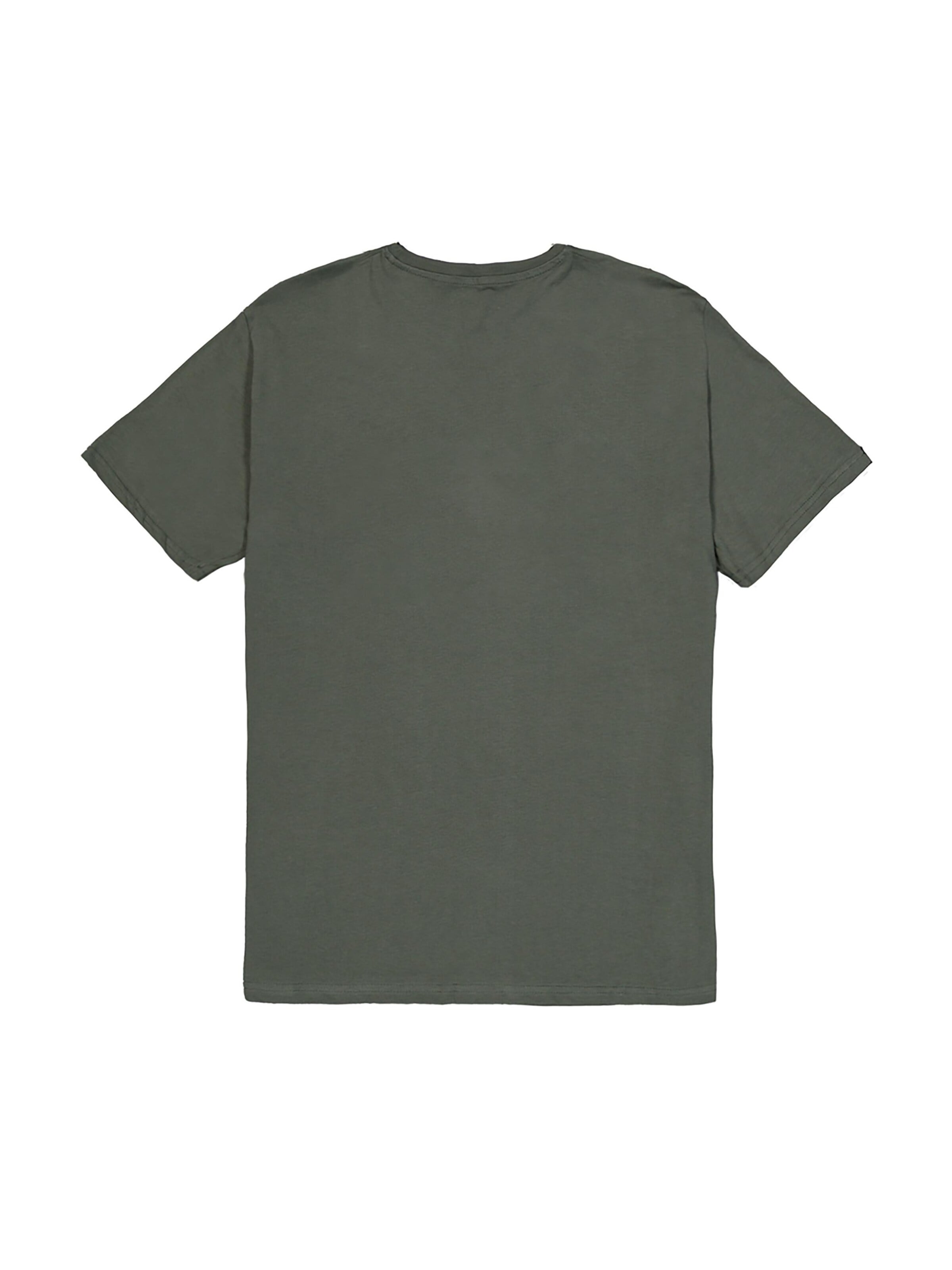 ALPHA INDUSTRIES Regularny krój Koszulka w kolorze zielony