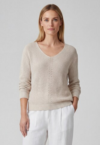 HALEE - Pullover em branco: frente