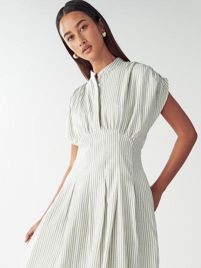 Willa Jurk 'Otis' in de kleur Olijfgroen / Wit, Productweergave