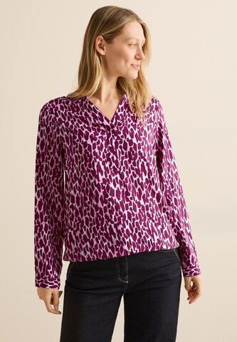 CECIL Gemusterte Bluse in Pink: Vorderseite
