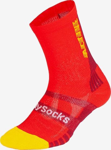 DillySocks Sportsocken in Rot: Vorderseite