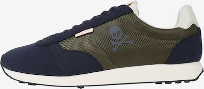 Scalpers Matalavartiset tennarit värissä laivastonsininen / khaki, Tuotenäkymä