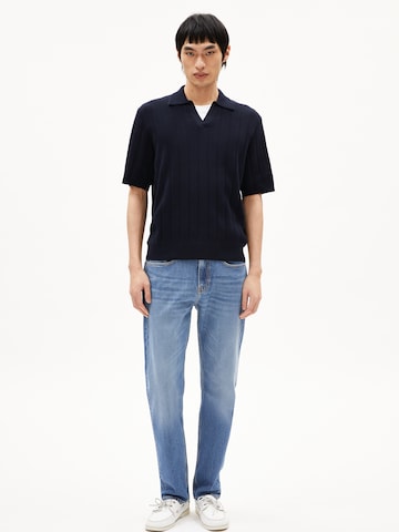 ARMEDANGELS Strickshirt AARVEN (GOTS) in Blau