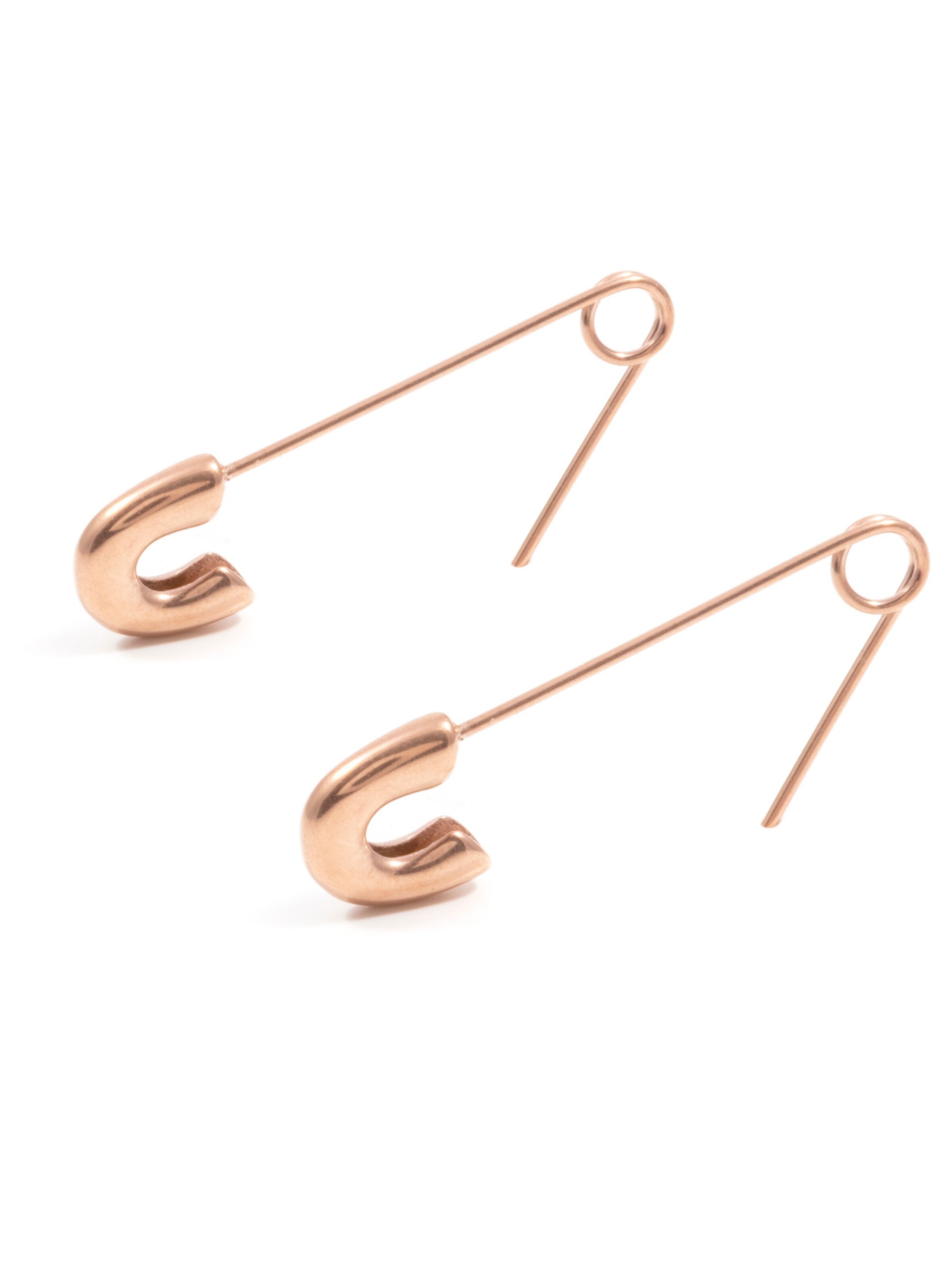 Hey Happiness Earrings 'Safety Pin' in Gold