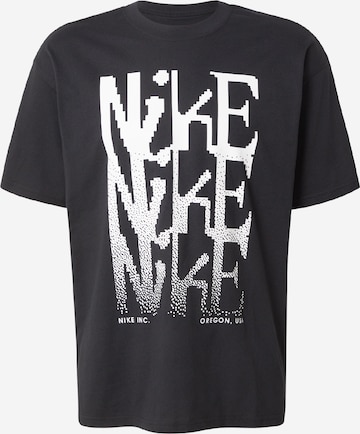 Tricou de la Nike Sportswear pe negru: față
