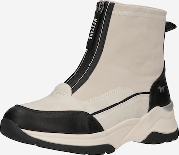 MUSTANG Ankle Boots in White: front