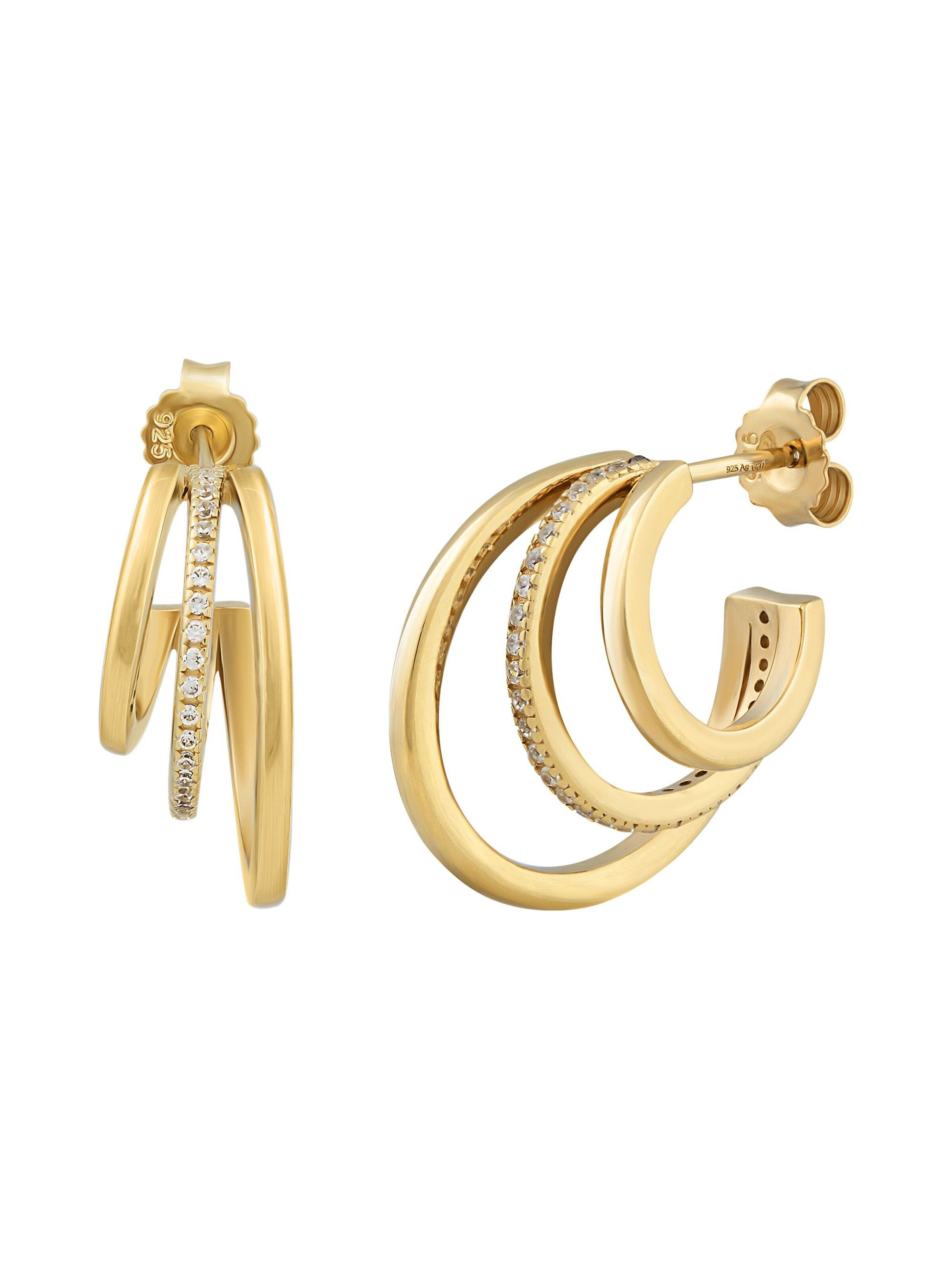 Boucles d'oreilles caï en jaune : devant