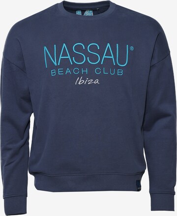 NASSAU Beach Club Sweatshirt 'NB231041' in Blauw: voorkant