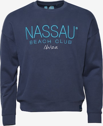 NASSAU Beach Club Sweatshirt 'NB231041' in Blue: front
