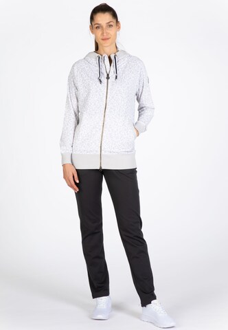 ViertelMond Zip-Up Hoodie 'Valentine' in Beige