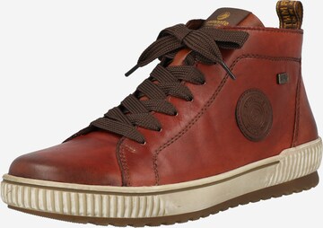 REMONTE High-Top Sneakers in Brown: front