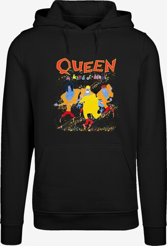 F4NT4STIC Sweatshirt 'Queen A Kind Of Magic' in Black: front