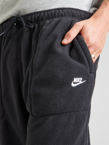Nike Sportswear Loosefit Παντελόνι 'CLUB' σε μαύρο