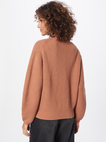 ABOUT YOU Knit Cardigan 'Sana' in Brown