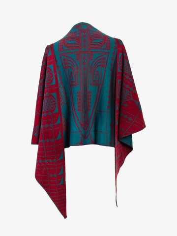 LANARTO slow fashion Shawl 'Pueblo' in Red: front