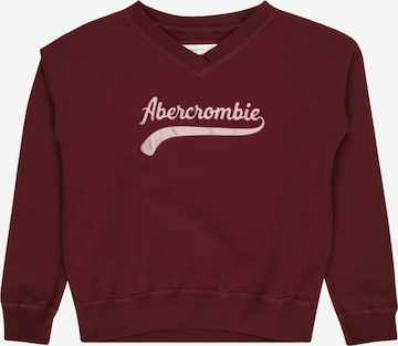 Abercrombie & FitchSweater majica - crvena boja: prednji dio