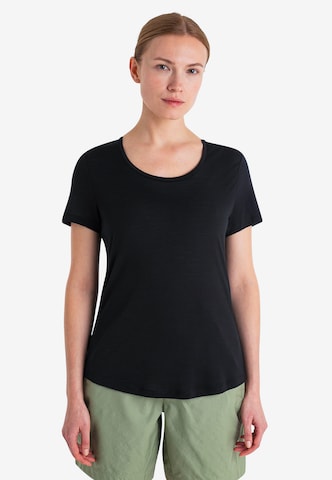 ICEBREAKER - Camiseta funcional 'Sphere III Scoop' en negro: frente