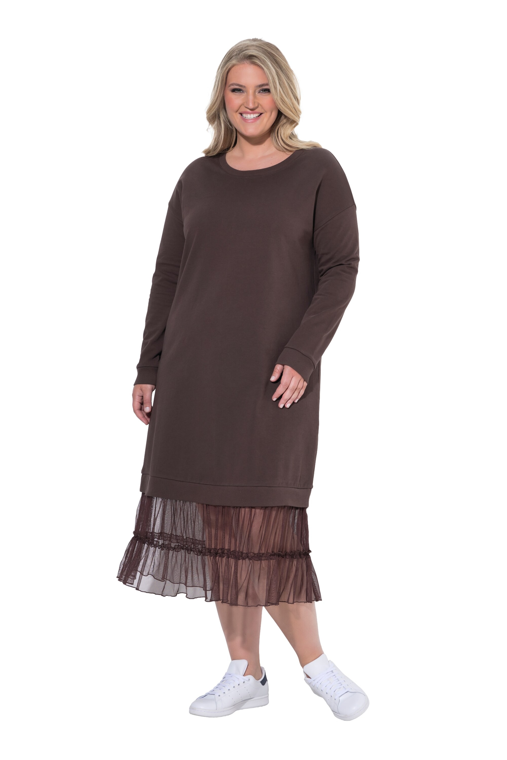 MIAMODA Midikleid in Braun: Vorderseite
