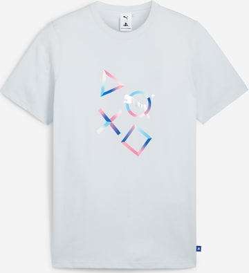 PUMA T-Shirt 'PUMA X PLAYSTATION' in Silber: predná strana