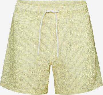 Shorts de bain ESPRIT en jaune : devant