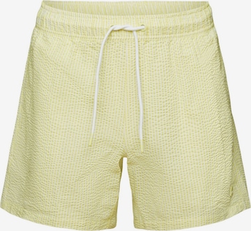 Shorts de bain ESPRIT en jaune : devant