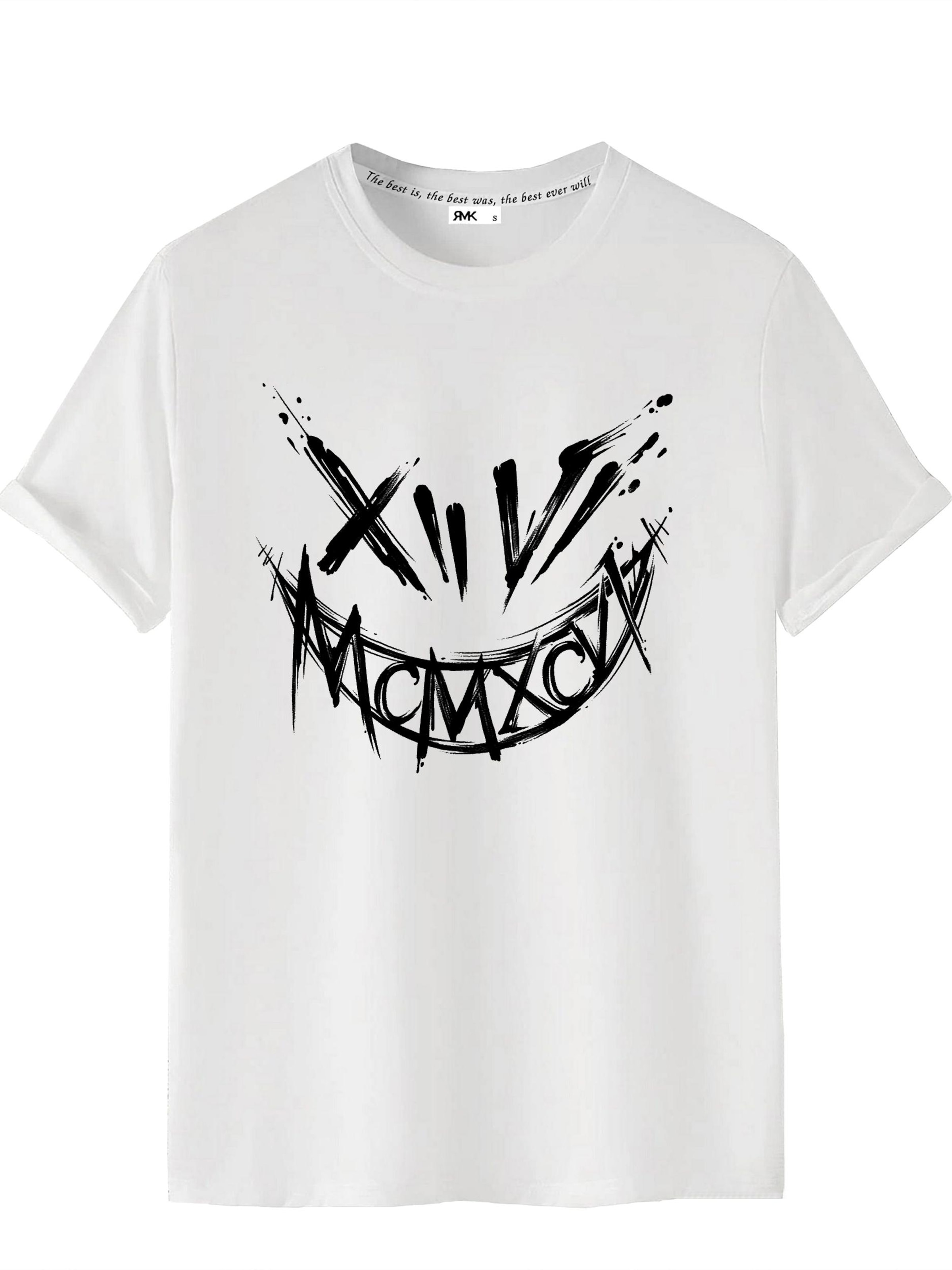 RMK Shirt 'Joker Smile' in Weiß: Vorderseite