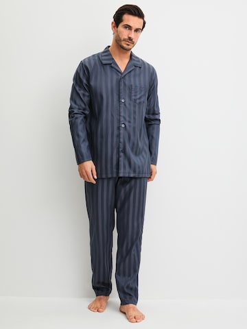 CALIDA Pyjama lang 'Relax Lux' in Grijs