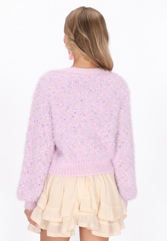 IZIA Gebreid vest in Lila