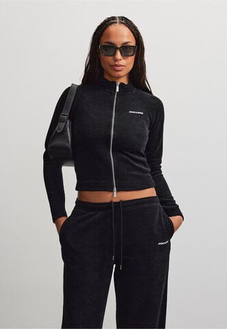 Pegador Sweatjacke 'Noli' in Schwarz: Vorderseite