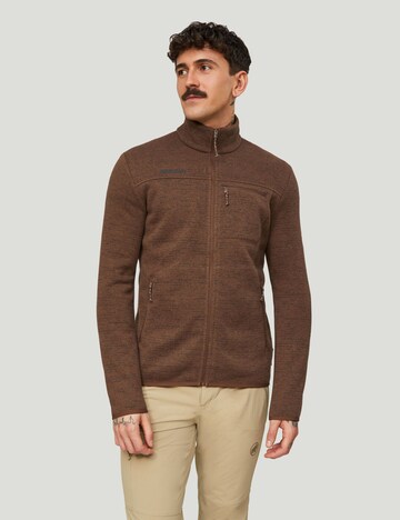 MAMMUT Fleecejacke   ‘Arctic IV ’ in Braun: Vorderseite
