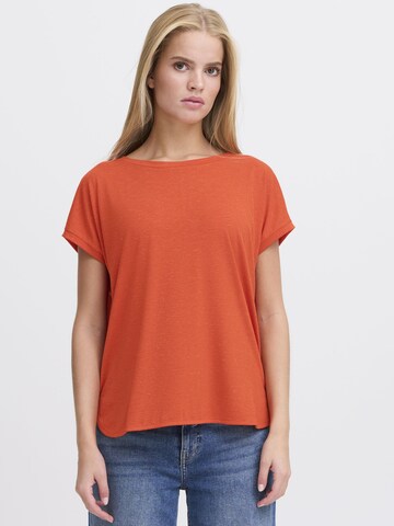 ICHI Shirt ' IHREBEL SS6 ' in Rood
