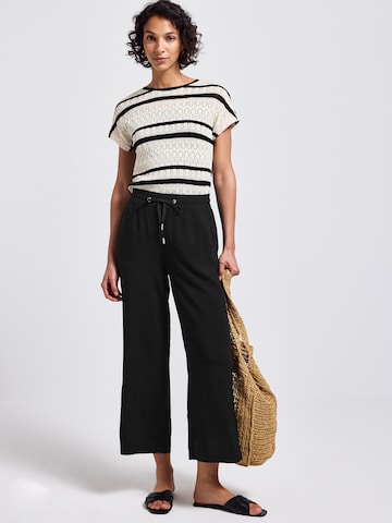 Wide Leg Pantalon 'Emee' STREET ONE en noir