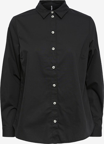 PIECES - Blusa 'Ofelia' en negro: frente