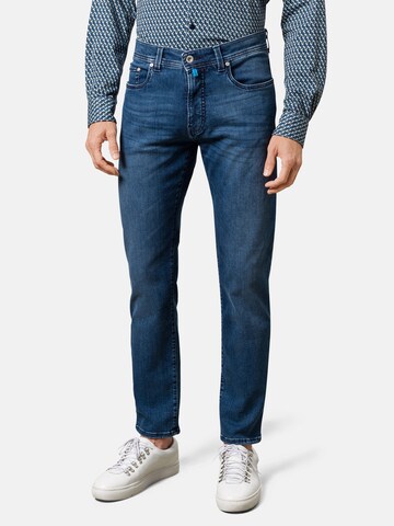 PIERRE CARDIN Slimfit Jeans 'Lyon' in Blauw: voorkant