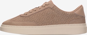 BOSS Rövid szárú sportcipők 'Kieran' - barna: elől