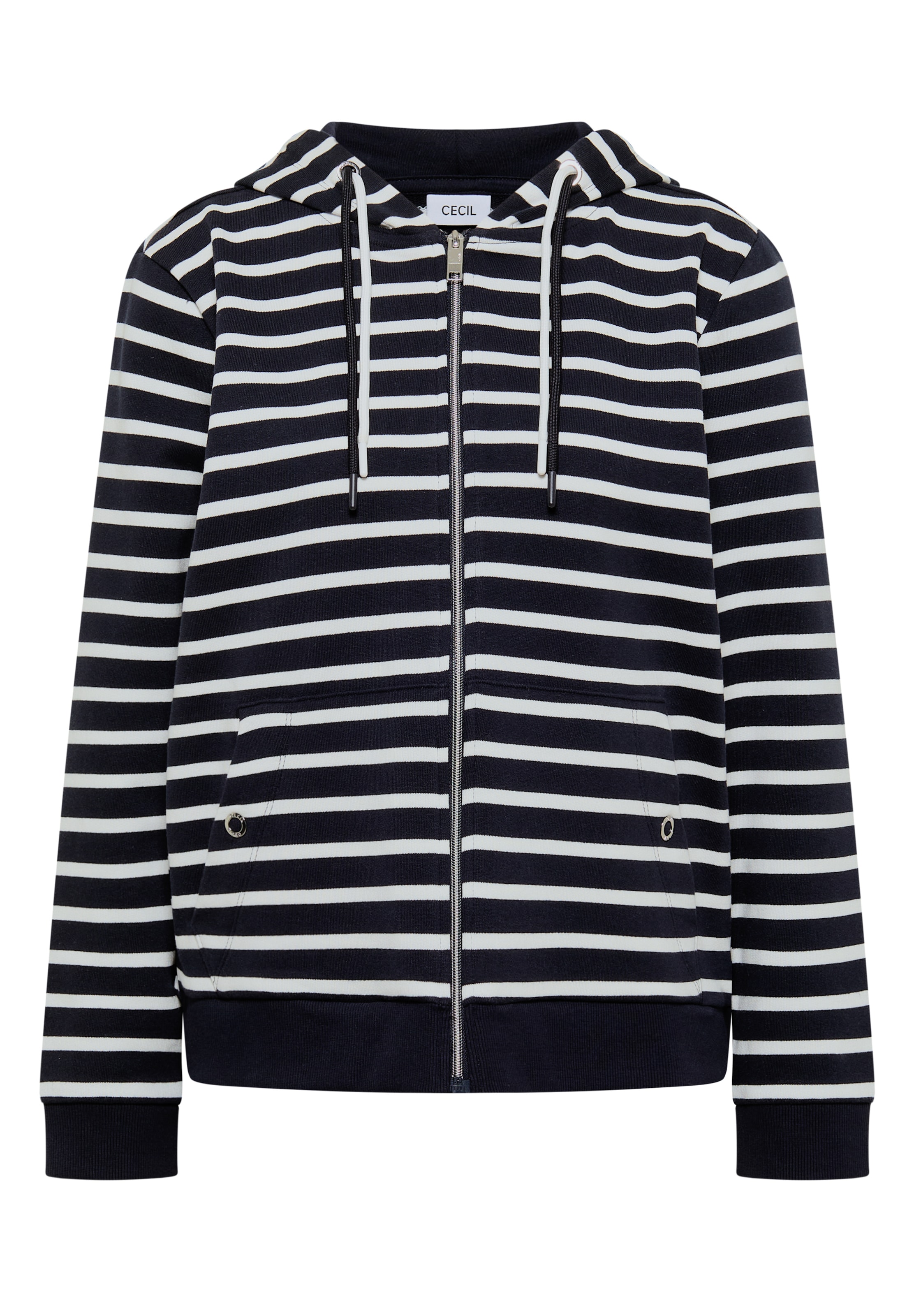 CECIL Sweatjacke in Blau: Vorderseite