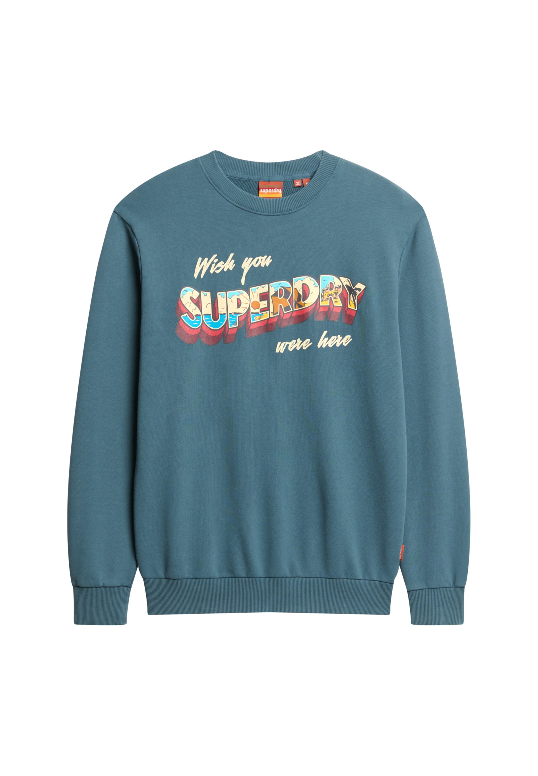 Superdry Sweatshirt in de kleur Blauw / Gemengde kleuren, Productweergave