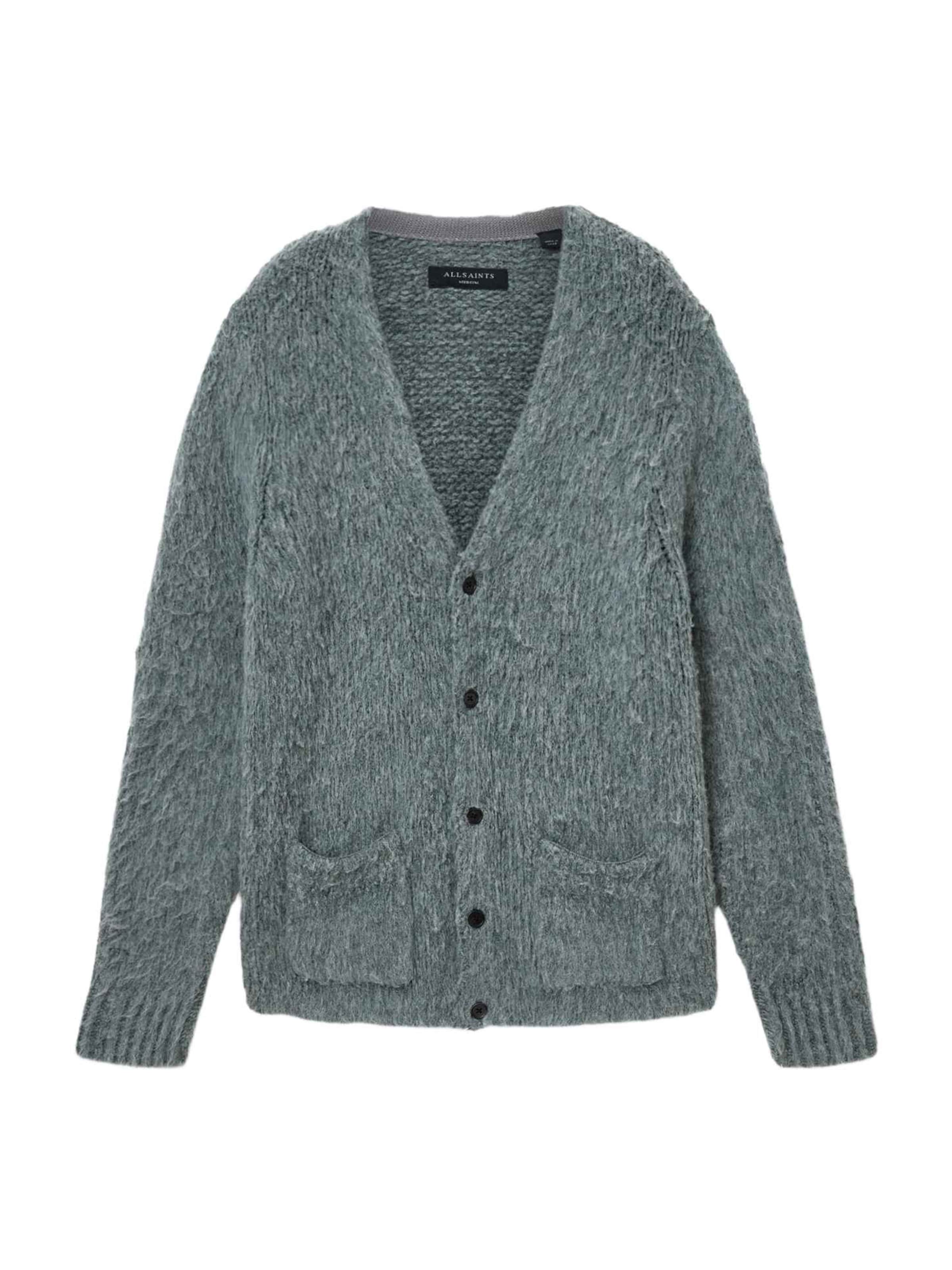 AllSaints Вязаная кофта &#x27;TOBIE&#x27; в Зеленый: спереди