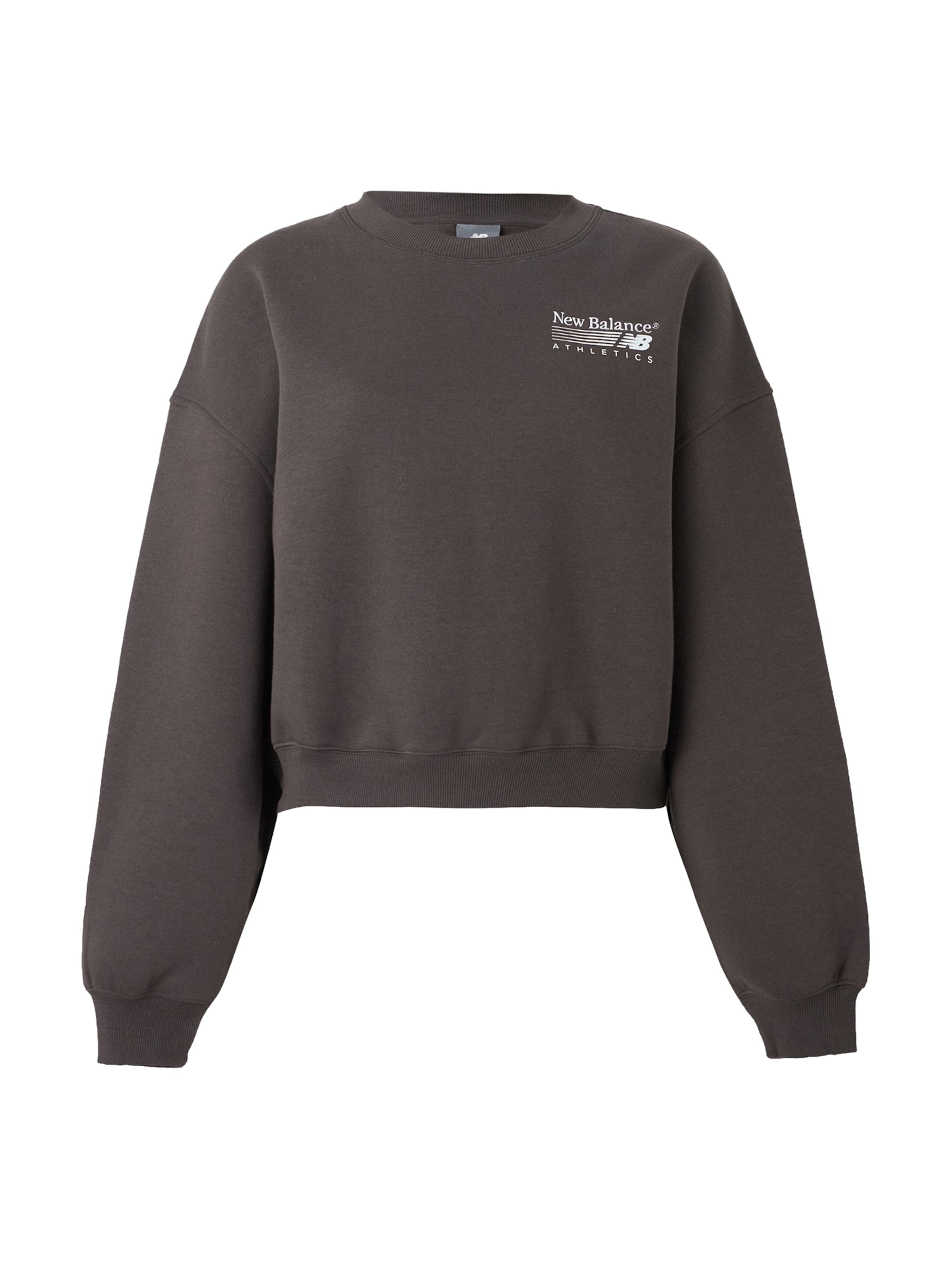 Felpa 'Trackside' di new balance in nero: frontale