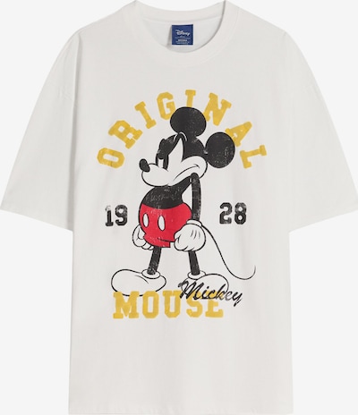 Bershka Paita 'MC MICKEY' värissä curry / musta / valkoinen, Tuotenäkymä