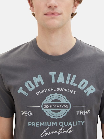 TOM TAILOR Μπλουζάκι σε γκρι