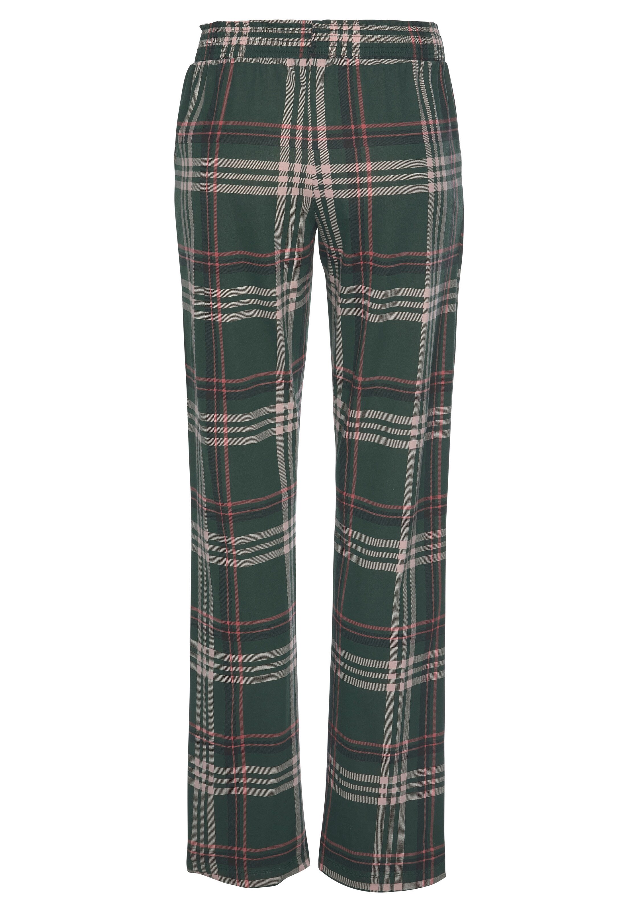 LASCANA Schlafanzug 'Vivance' in Grün