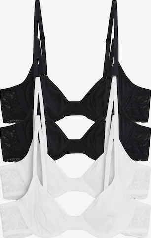 Soutien-gorge The Set en noir : devant